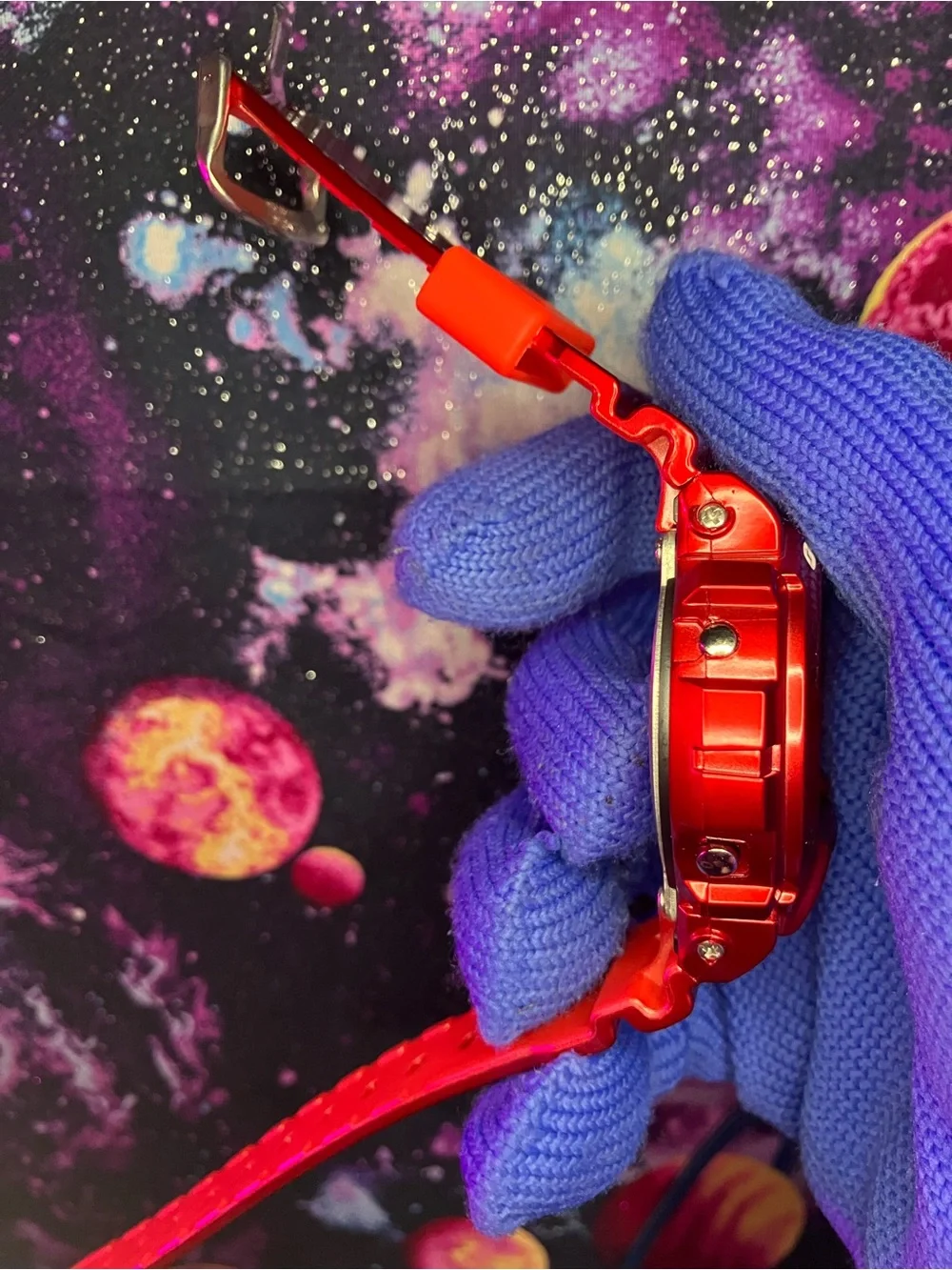 Custom G Shock Red Metallic Style Colorway